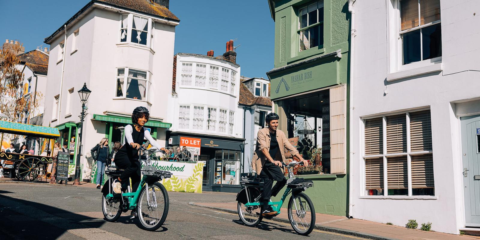 Beryl BTN Bikes users in Brighton city centre