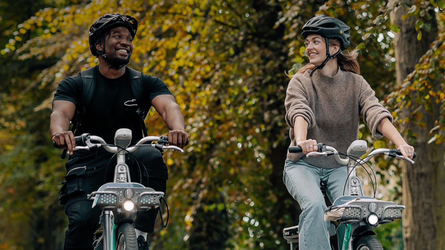 Man and woman riding Beryl