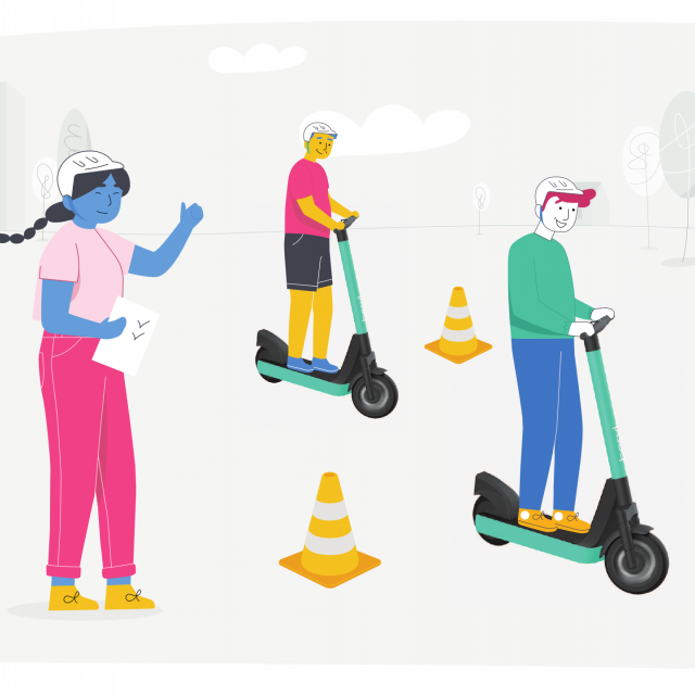 Scoot Happy training illustration